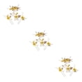 thumbnail image 3 of Qarigey 4 Uds peinetas de flores de boda decoraciones tocados elegantes para niñas tocado de novia accesorio de joyería de moda amarillo Type1 NO1, 3 of 6