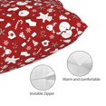 thumbnail image 3 of Fuzoiu Red Christmas Cheer. Print Pillow Case with Hidden Zipper,Pillow Covers,Soft and Comfortable Pillowcase-16"x24", 3 of 6