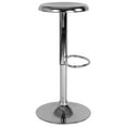 thumbnail image 6 of Merrick Lane Retro Style Height Adjustable Barstool with Footrest in Chrome, 6 of 8