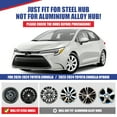 thumbnail image 5 of 4pcs/Set 16" Hubcaps Wheel Rims Cover for 2009-2025 Toyota Corolla /2023-2025 Toyota Corolla Hybrid /2009-2014 Toyota Matrix Compatible with Steel Wheels Snap on Installation(16-inch,Chrome), 5 of 8