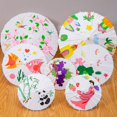 thumbnail image 3 of Ettsollp Decorative Umbrella Children DIY Drawing Umbrella Chinese Style Paper Bamboo Parasol Bridal Shower Centerpieces Photo Party Stage Decoration Decor Props, 3 of 8