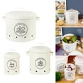 thumbnail image 4 of Rongfmy Onion Kitchen Food Crisper Vegetable & Fruit Saver Container Fresh Storage White Multi, 4 of 7