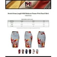 thumbnail image 2 of MixMatchy Women's Stretch Knee Length Midi Bodycon Flower Print Pencil Skirt, 2 of 5