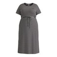 thumbnail image 5 of Time and Tru Women's and Women's Plus Belted Dress with Short Sleeves, Sizes XS-4X, 5 of 5