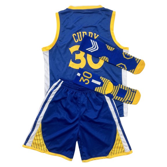 #30 Curry Basketball Jerseys Youth Sports Training Uniform Boys Basketball Jerseys Shorts Socks