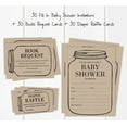 thumbnail image 3 of Inkdotpot Set Of 30Gender Neutral Rustic Baby Shower Invitations-Diaper Raffle Tickets And Baby Shower Book Request Cards Mason Jar Invites Its A Boy Its A Girl, 3 of 8