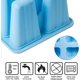 thumbnail image 3 of Molde de hielo 10 cavidades con base de hielo, pinza y entonnoir flexible, molde de hielo de silicona (azul), 3 of 5