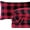 Buffalo Red, variant on Elegant Comfort Winter Blanket & 4-Piece Velvet Plush Flannel Sheet Set Full Black