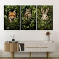thumbnail image 2 of william morris animal wall art Fox rabbit sika deer Canvas Posters Prints Forest Wild Animal Pictures Paintings Gothic Botanical Floral Oil Wall Decor for Bedroom(only canvas), 2 of 6