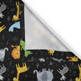 thumbnail image 4 of Ambesonne Animal Valance Pack of 2, Lion Giraffe Whale Zebra, 54"X18", Charcoal Grey White, 4 of 5