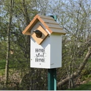 Wild Wings Farmhouse Cedar Bluebird House, White