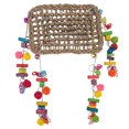 thumbnail image 4 of Bird Climbing Hammock Swing Mat, Bird Foraging Wall Toy Encourage Climbing And Biting  Straw Hammock  For Lovebirds For Parakeets For Cockatiel, 4 of 8