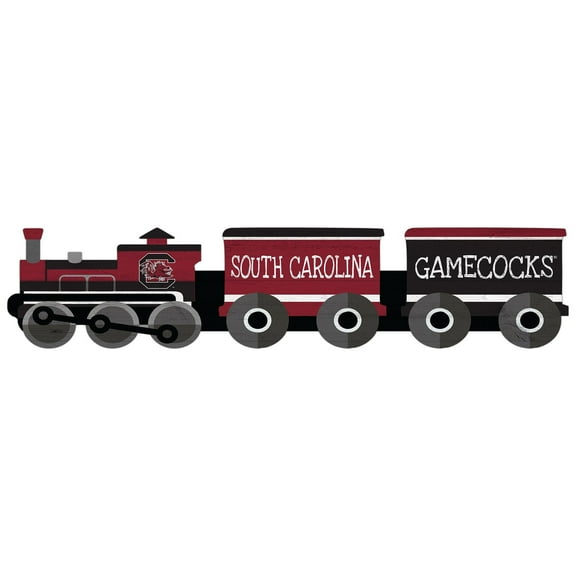 South Carolina Gamecocks 6'' x 24'' Train Cutout Sign