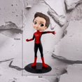 thumbnail image 3 of Figura Popular de cabeza grande de los vengadores, figura de Superman, Supergirl, Batman, Spider Man, modelo de adornos, juguete de periferia de Anime, versión Q, 8-17,5 cm（05，, 3 of 5