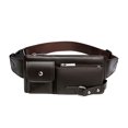 thumbnail image 1 of Riñonera de cuero para ocio al aire libre, bolso de viaje de negocios para hombre, 1 of 7