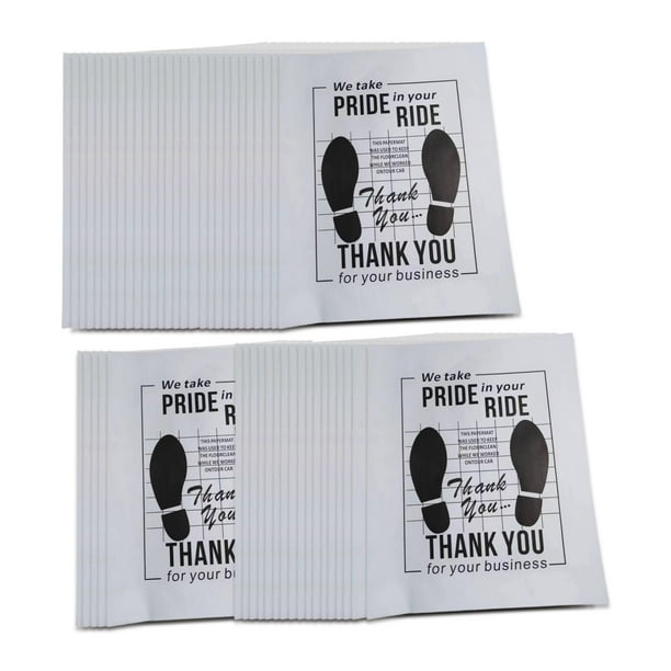 50 piezas de papel desechable para automóvil alfombrilla para la alfombra de automóvil a prueba de aceite multipropósito Estilo a