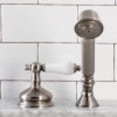 thumbnail image 4 of Kingston Brass KSK3338PLTR Deck Mount Hand Shower with Diverter for Roman Tub Faucet, Brushed Nickel, 4 of 5