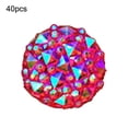 thumbnail image 2 of DIY 40Pcs 12mm Round AB Resin Flatback Rhinestones for Phone Wedding Crafts Red Resin, 2 of 6