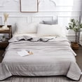 thumbnail image 3 of Paokuoon Summer Cooler Quilt Skin Friendly Wear Resistant Machine Washable Non Fading Ultralight Comforter, 3 of 6