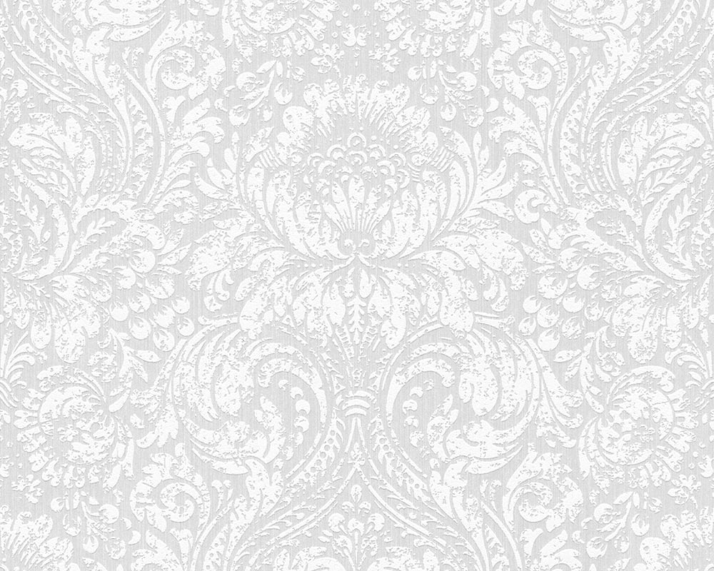 Blanc The Fascination of Elegant  White  Wallpaper Roll 