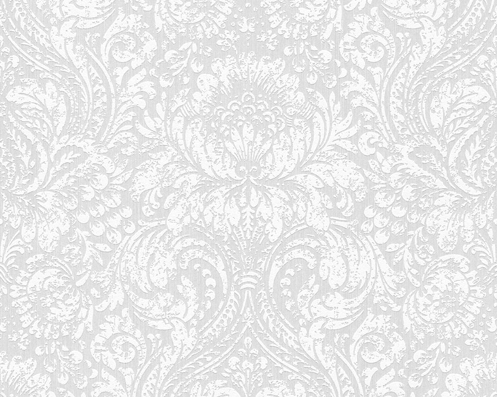 Blanc The Fascination of Elegant  White  Wallpaper Roll 