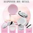 thumbnail image 2 of 4 Pcs Plastic Refillable Loose Powder Container with Puff  and Net Sifter, Portable Travel Empty Powder Container, 3 ml/0.1 oz Loose Powder Compact (Sliver&Pink), 2 of 7
