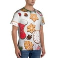 thumbnail image 5 of Rocae Christmas Gingerbread Cookies for Men's Moisture-Wicking Crew Tee - T-Shirt for Sports, Outdoor Activities, and Casual Wear3X-Large, 5 of 9