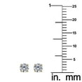 thumbnail image 3 of Precious Stars 14K Yellow Gold Cubic Zirconia 3-mm Birthstone Screwback Earring Studs-April, 3 of 5