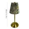 thumbnail image 3 of Miwamany Vintage Cordless Table Lamp, Rechargeable Battery Operated Lamp with 3 Color Temperatures Stepless Dimming, Floral Bedside Nightstand Lamp for Bedroom, Living Room, Coffee Table, Bookshelf, 3 of 7