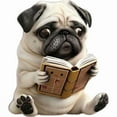 thumbnail image 1 of Adorable Pug Acrylic Car Air Vent Fragrance Diffuser, Acrylic 2D Pug Air Freshener Decorative Accessories, Cute Dog Design Solid Scented Diffuser Clip Puppy Shape Fun Interior Accessory, 1 of 8