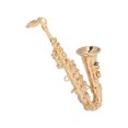 thumbnail image 2 of jinliangrun Mini Saxophone Model Brass High Simulation Exquisite Musical Instrument Ornament with Gold String, 2 of 21