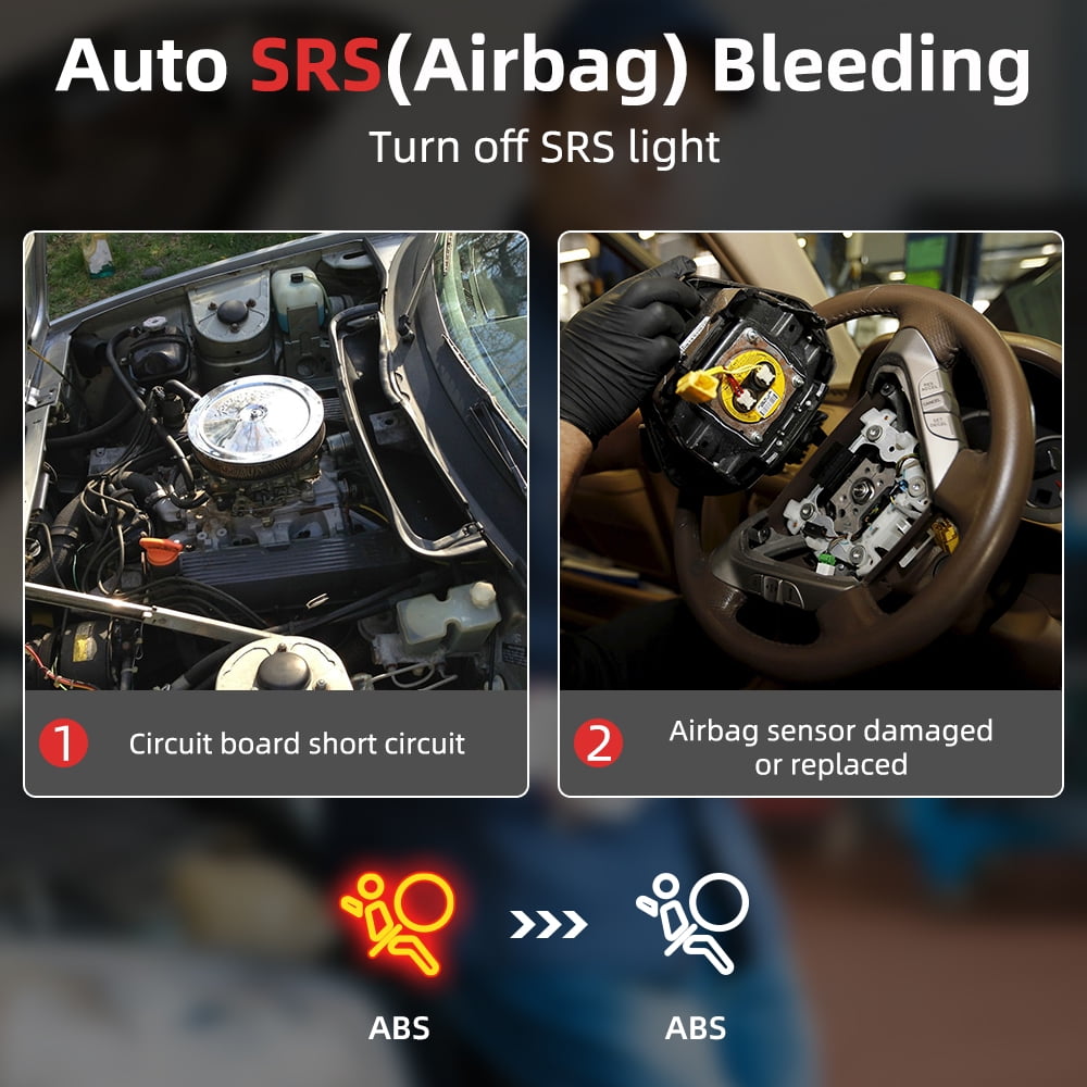 ANCEL AD610P Bi-Directional OBD2 Scanner Code Reader SRS ABS Bleed SAS SRS Diagnostic Tools