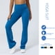 thumbnail image 1 of Pantalones ajustados de baile de pierna ancha, pantalones casuales de cintura alta con realce de cadera, pantalones de yoga deportivos de fitness para mujeres, 1 of 4