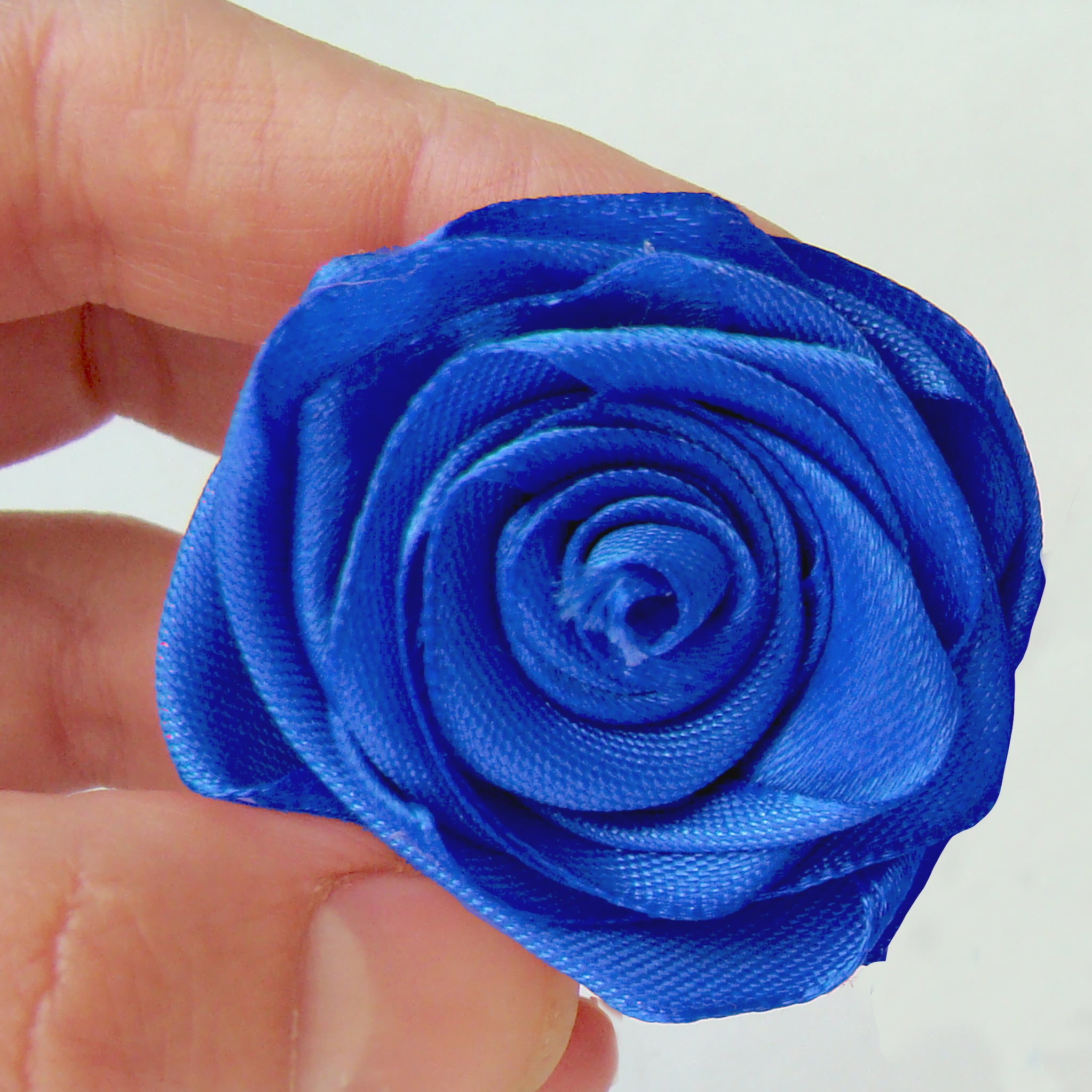 Royal Blue Single Faced Satin Ribbon, 3/8" x 100 Yards by Gwen Studios