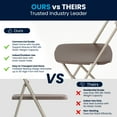 thumbnail image 6 of Flash Furniture Hercules Series Plastic Folding Event Chairs for Adults, Set of 10, Brown, 6 of 20