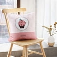 thumbnail image 5 of LALILO Throw Pillow Covers Cupcake Card With Ring Stripe Candy Cushion Cover 18" x 18", 2 Pack, 5 of 6