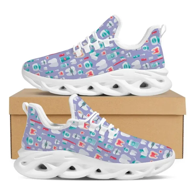 Zapatos de enfermería transpirables para mujer, zapatillas con cordones para equipo dental de moda, zapatos casuales de plataforma de malla cómodos de verano para niña