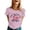 48-Pink, variant on ibiyuan Usa 250th Anniversary Shirt T Shirts for Women Crew Neck 250 Anniversary Usa Holiday Short Sleeve Independence Day Funny Shirts Womens Holiday Tops