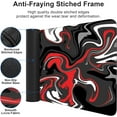 thumbnail image 4 of Fluid Pattern Gaming Mouse Pad for Desk,Desk Mat with 3mm Non-Slip Base,Large Mouse Pad Gaming Mousepad,Waterproof Mouse Mat Desk Pad with Seamed Edges,31.5x11.8In Mousepad for Gaming,Office,Red-Black, 4 of 5