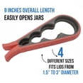 thumbnail image 3 of Handy Housewares 4-in-1 Multi-Size Easy Grip Jar Lid Gripper / Bottle Top Opener - Great for Seniors or Arthritic Hands, Pastel Pink, 3 of 4