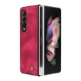 thumbnail image 4 of ELEHOLD for Samsung Galaxy Z Fold 3 5G 2021 Case, Skin Feeling Lightweight Durable PU Leather Anti-Slip Shockproof Slim Flip Case for Z Fold 3 7.6 inch, Red, 4 of 7