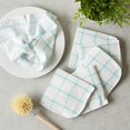 thumbnail image 4 of Scrubber Dish Cloths Collection Windowpane, 12x12, Aqua 6 Count, 4 of 8
