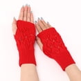 thumbnail image 1 of Gants Rouges Mitaines Thermiques pour Femmes Gants Chauds Coupe-Vent Élastiques Gants Noirs Doublés Chauds Gants Thermiques Extérieurs Gants d'Hiver, 1 of 4