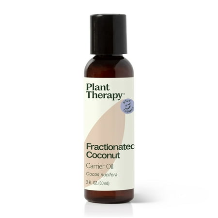 Plant Therapy Fractionated Coconut Oil for Skin, Hair, Body 100% Pure, Natural Moisturizer, Massage & Aromatherapy Liquid Carrier Oil 2 oz