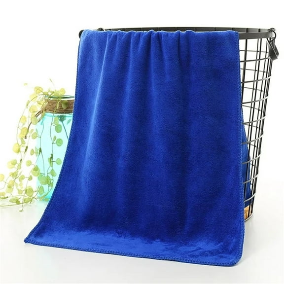 !Bath Towels Superfine Fiber Soft Extra Absorbent Cotton 13.8 X 29.5 Towels For Bathroom Small Bath Towel Polyester Towel,Blue,Polyester