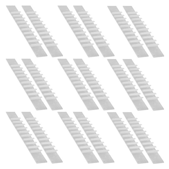 100 Pcs Silicone Gripper Tape for Clothing Decor Home Mini Room White