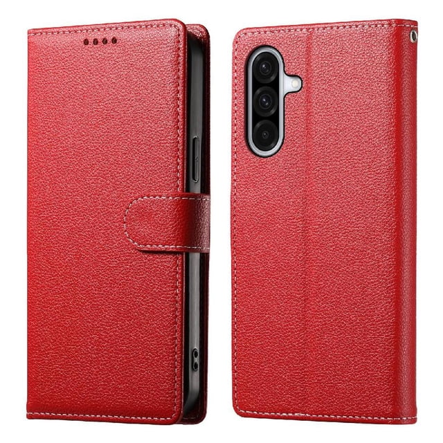 Case for FOXDOCK Samsung Galaxy A36 Wallet Case – Premium Leather, 3 Card Slots, Shockproof Protection