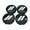 Black+White, variant on 4PCS 2.5 Inches Wheel Center Cap Covers Hubcap Emblem Badge Trim Compatible with Dodge Center Caps Wheels 63mm Center Caps