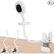iTODOS 2Pack Baby Monitor Mount Compatible with Nanit Pro Smart Baby Monitor & Flex Stand Baby Monitor, 8inches Flexible Arm Monitor Accessory,Attach Your Baby Cam Wherever You Like