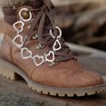 thumbnail image 4 of 2pcs Heart Shoe Chains Punk Shoe Charms Metal Shoe Chain Shoe Decoration, 4 of 6